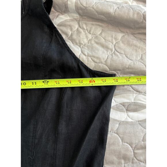 Madewell Black Portia Wide Leg Linen Jumpsuit 8 - Picture 9 of 12